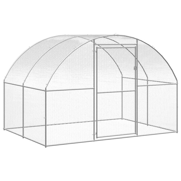 Outdoor Chicken Coop 3X2x2 M Galvanised Steel Small Animal Cages & Hutches