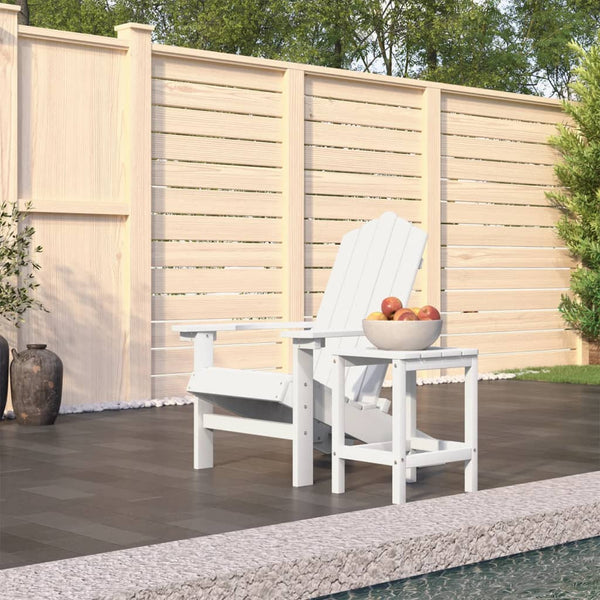 Garden Adirondack Chair With Table Hdpe White Patio Chairs
