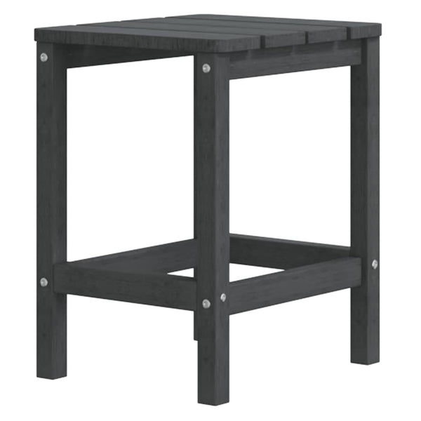 Hdpe Adirondack Garden Chairs And Table Set Anthracite Patio Chairs