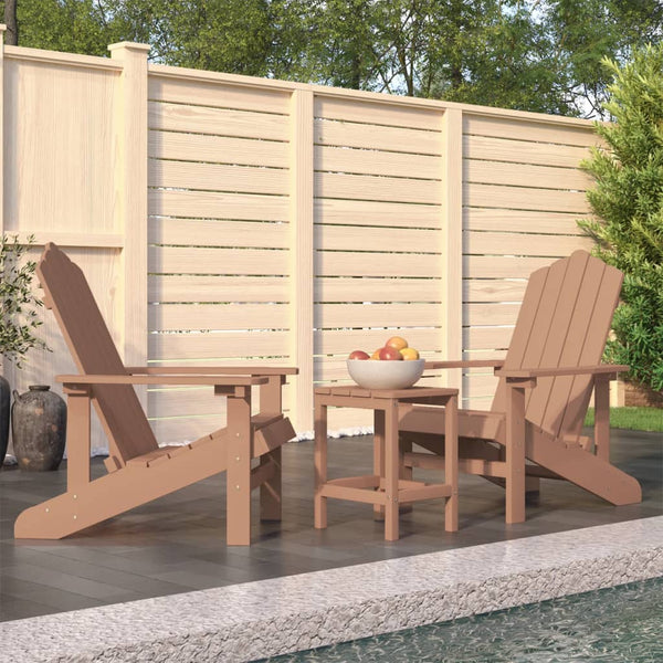Garden Adirondack Chairs With Table Hdpe Brown Patio Chairs
