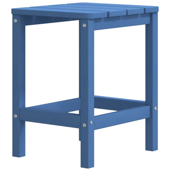 Garden Adirondack Chair With Footstool & Table Hdpe Aqua Blue Patio Chairs