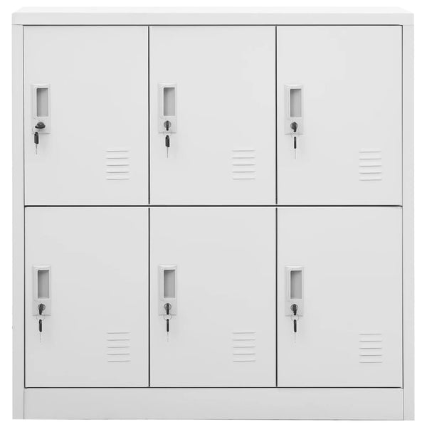 Vidaxl Locker Cabinets 2 Pcs Light Grey 90X45x92.5 Cm Steel Cabinets & Cupboards