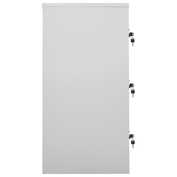 Vidaxl Locker Cabinets 2 Pcs Light Grey 90X45x92.5 Cm Steel Cabinets & Cupboards