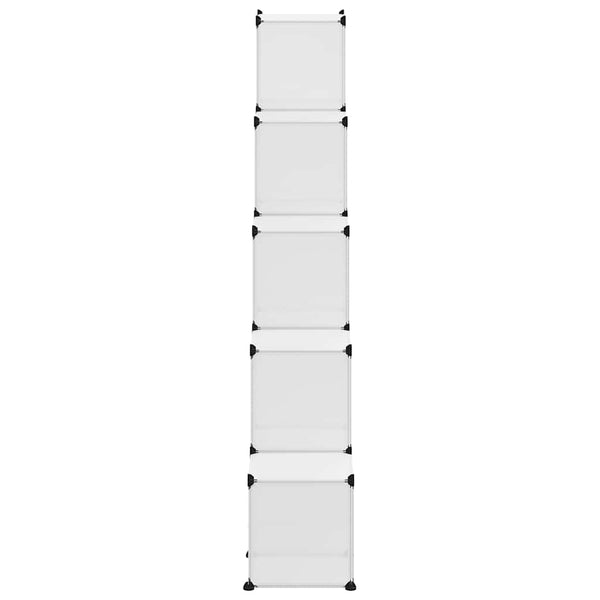 Vidaxl Storage Cube Organiser With 15 Cubes And Doors Transparent Pp Storage Boxes