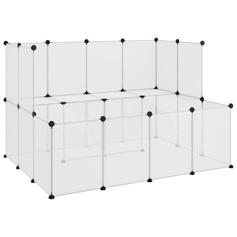 Small Animal Cage Transparent 143X107x93 Cm Pp And Steel Small Animal Cages & Hutches