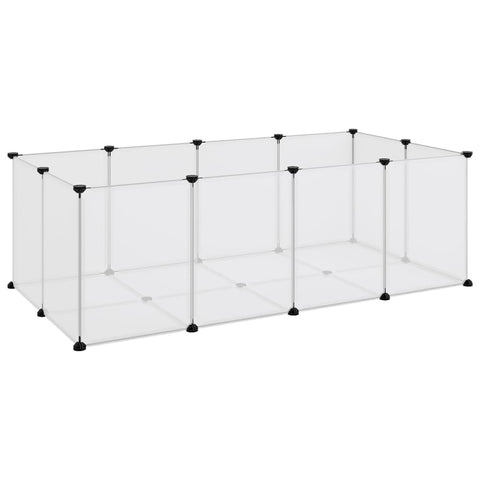 Small Animal Cage Transparent 144X74x46.5 Cm Pp And Steel Small Animal Cages & Hutches