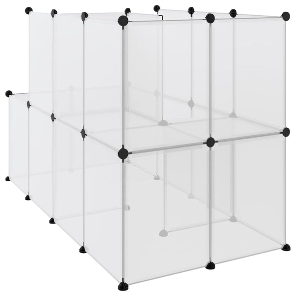 Small Animal Cage Transparent 142X74x93 Cm Pp And Steel Small Animal Cages & Hutches