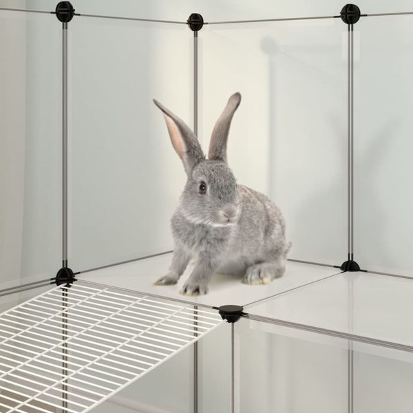 Small Animal Cage Transparent 142X74x93 Cm Pp And Steel Small Animal Cages & Hutches