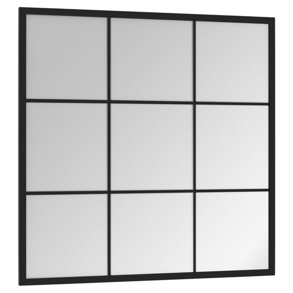 Wall Mirror Black 60X60 Cm Metal Mirrors