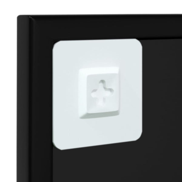 Wall Mirror Black 60X60 Cm Metal Mirrors