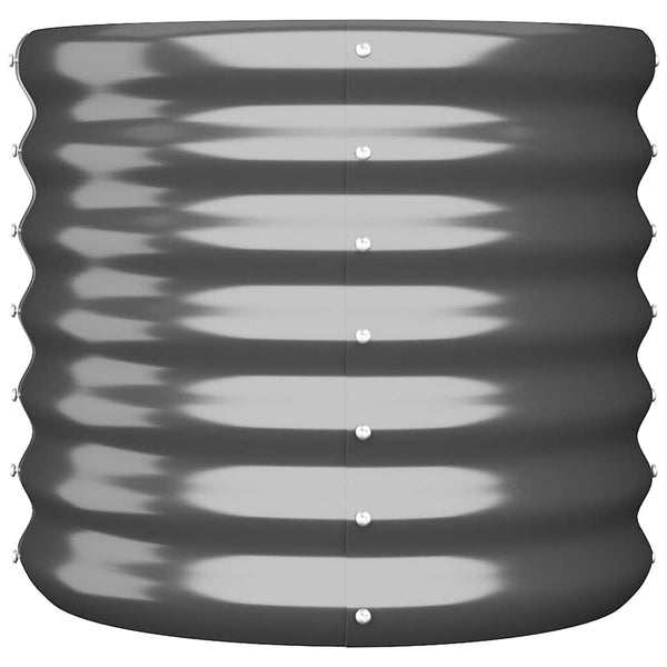 Vidaxl Garden Planter Galvanised Steel 40X40x36 Cm Anthracite Planters & Vases