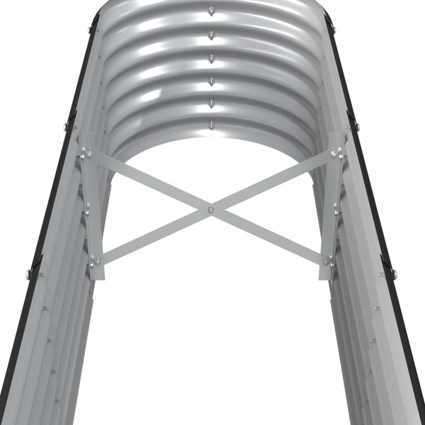 Vidaxl Garden Raised Bed Galvanised Steel 332X40x36 Cm Anthracite Raised Garden Beds