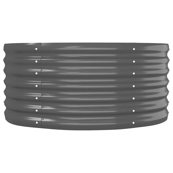 Vidaxl Garden Raised Bed Galvanised Steel 296X80x36 Cm Anthracite Raised Garden Beds