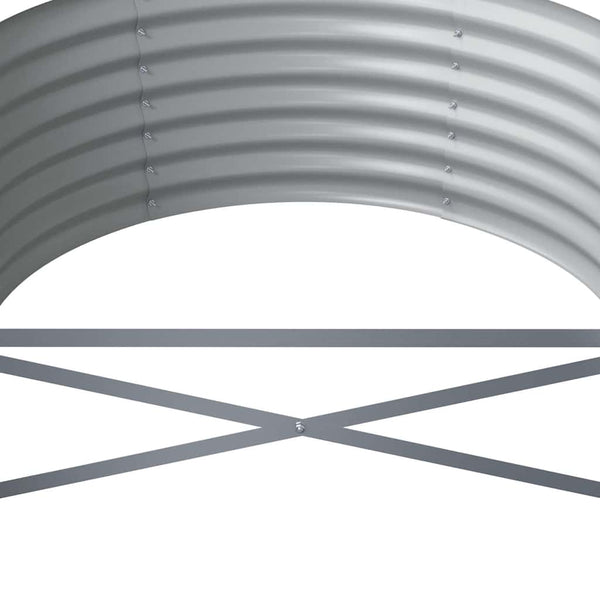 Vidaxl Garden Raised Bed Galvanised Steel 296X80x36 Cm Anthracite Raised Garden Beds
