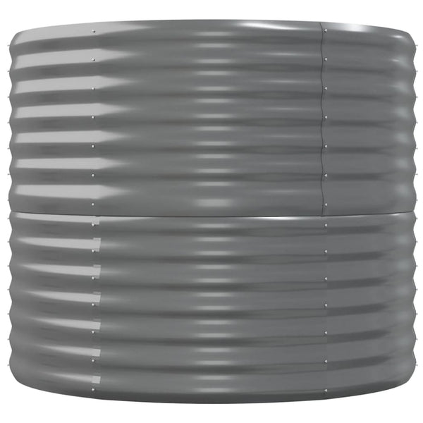 Vidaxl Garden Raised Bed Galvanised Steel 152X80x68 Cm Grey Raised Garden Beds