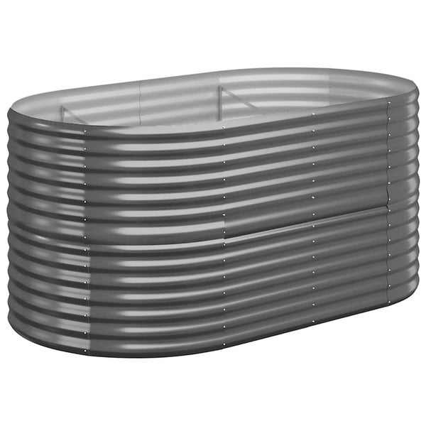 Vidaxl Garden Raised Bed Galvanised Steel 152X80x68 Cm Anthracite Raised Garden Beds
