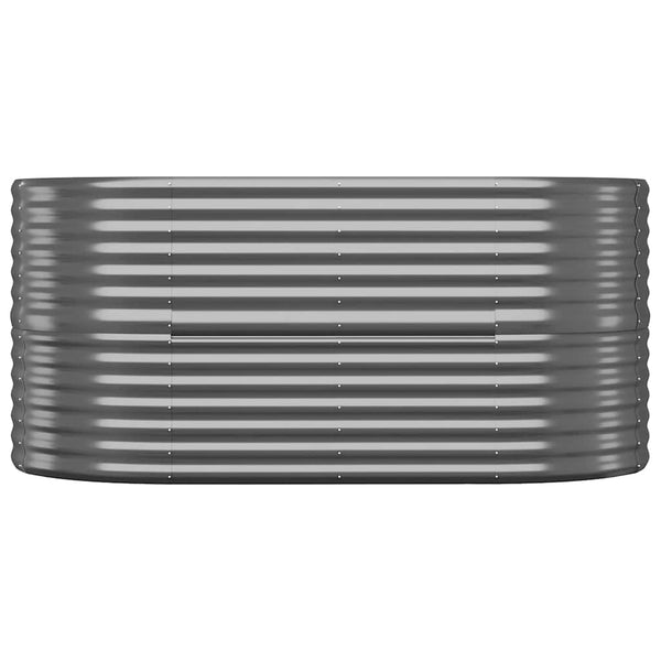 Vidaxl Garden Raised Bed Galvanised Steel 152X80x68 Cm Anthracite Raised Garden Beds