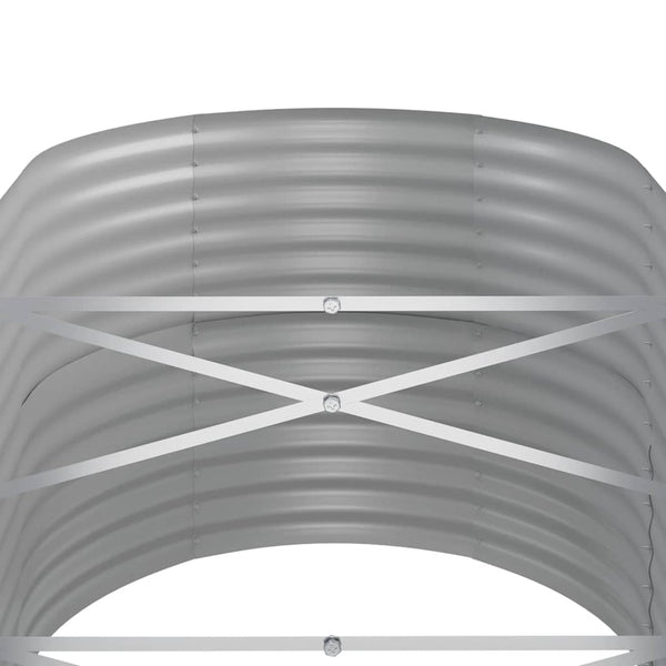 Vidaxl Garden Raised Bed Galvanised Steel 152X80x68 Cm Anthracite Raised Garden Beds