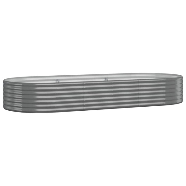 Vidaxl Garden Raised Bed Galvanised Steel 240X80x45 Cm Green Raised Garden Beds