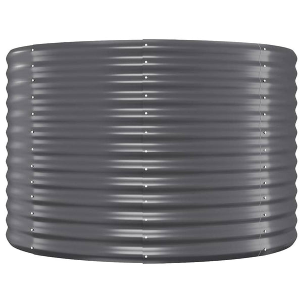 Vidaxl Garden Raised Bed Galvanised Steel 100X100x68 Cm Anthracite Raised Garden Beds