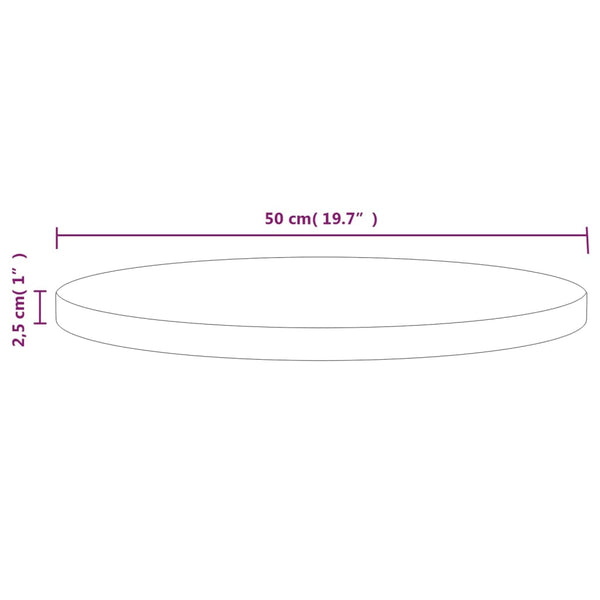 Table Top A50x2.5 Cm Solid Wood Pine Tables