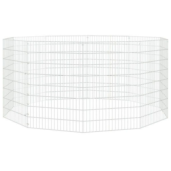 Galvanised Iron Animal Enclosure 10 Panel Adjustable Small Cage Small Animal Cages & Hutches