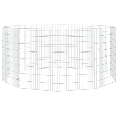 Galvanised Iron Animal Enclosure 10 Panel Adjustable Small Cage Small Animal Cages & Hutches
