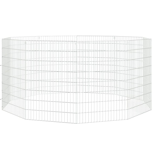 Galvanised Iron Animal Enclosure 10 Panel Adjustable Small Cage Small Animal Cages & Hutches