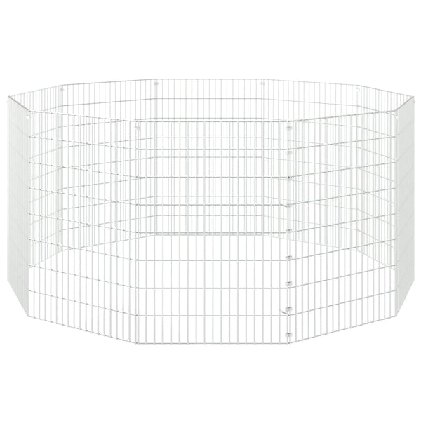 Galvanised Iron Animal Enclosure 10 Panel Adjustable Small Cage Small Animal Cages & Hutches