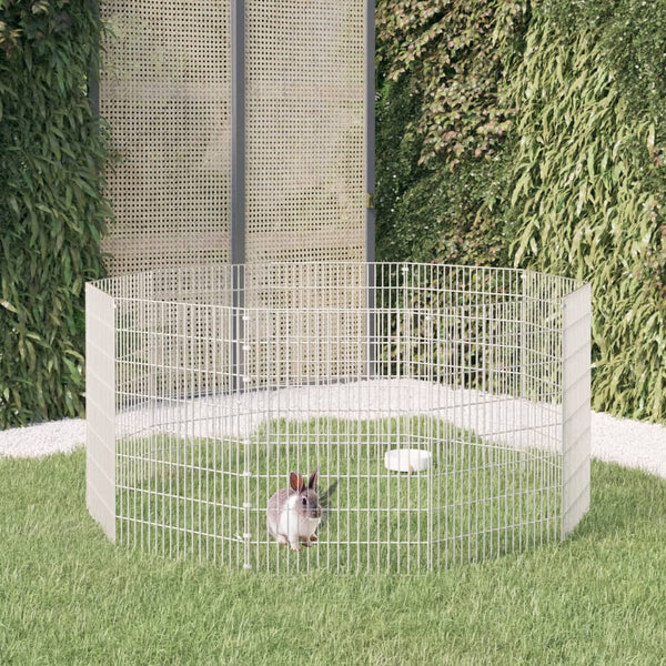 Galvanised Iron Animal Enclosure 10 Panel Adjustable Small Cage Small Animal Cages & Hutches