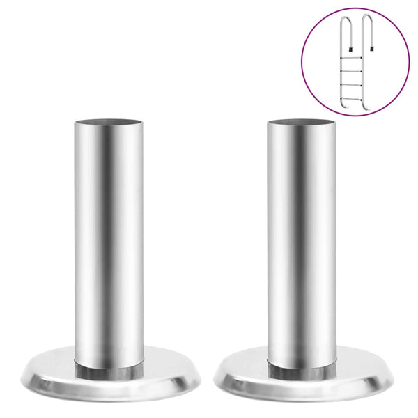 Pool Ladder Handrail Brackets 2 Pcs 304 Stainless Steel Pool Ladders & Steps