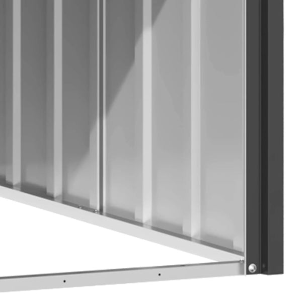 Vidaxl Dog House Anthracite Galvanised Steel Dog Kennels