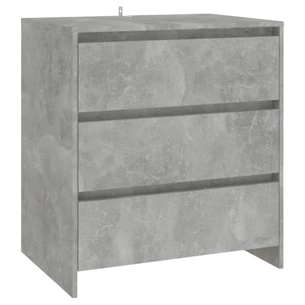 2 Piece Sideboard Concrete Grey Engineered Wood Sideboards & Buffets