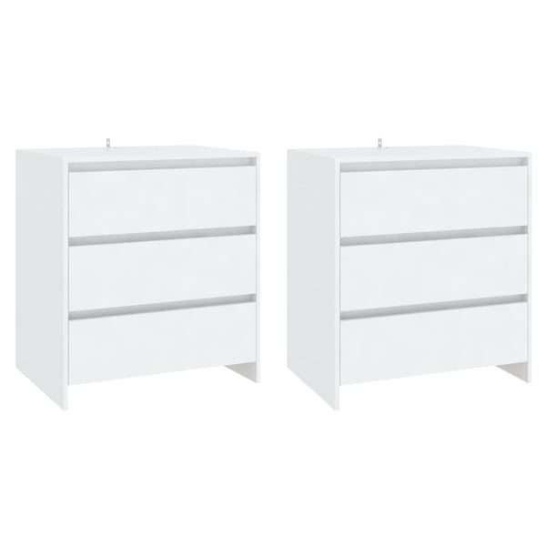 3 Piece Sideboard White Engineered Wood Sideboards & Buffets