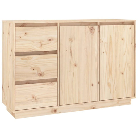 Sideboard 111X34x75 Cm Solid Wood Pine