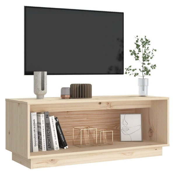 TV Stands & Entertainment Units Tv Cabinet 90X35x35 Cm Solid Wood Pine