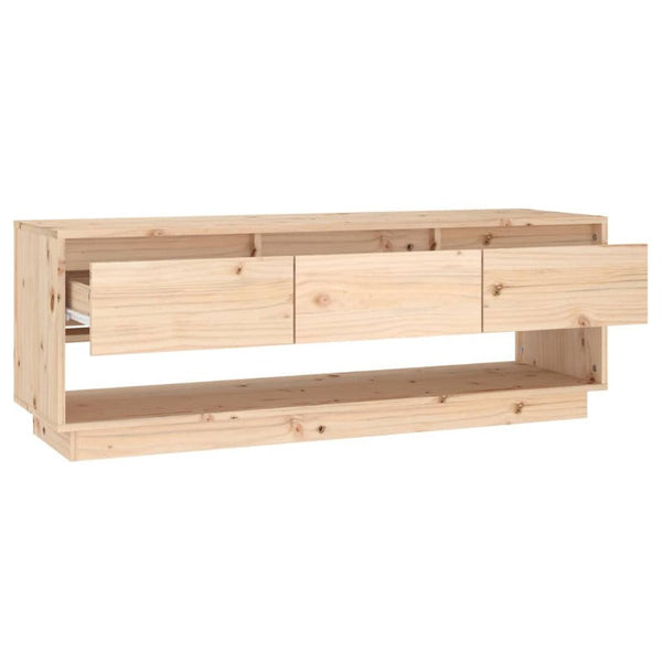 Vidaxl Tv Cabinet 110.5X34x40 Cm Solid Wood Pine Tv Stands & Entertainment Units