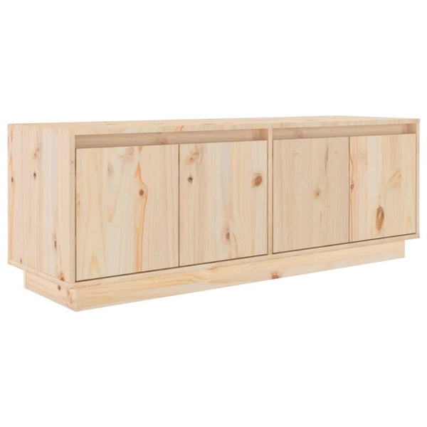 Tv Cabinet 110X34x40 Cm Solid Wood Pine