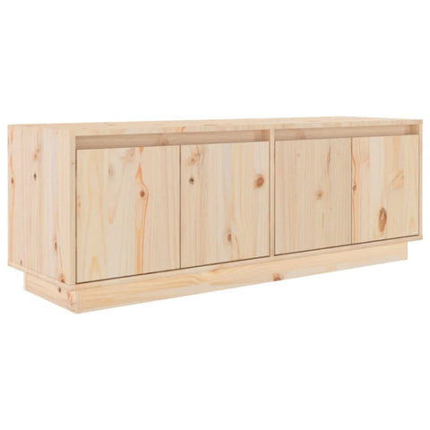 Tv Cabinet 110X34x40 Cm Solid Wood Pine