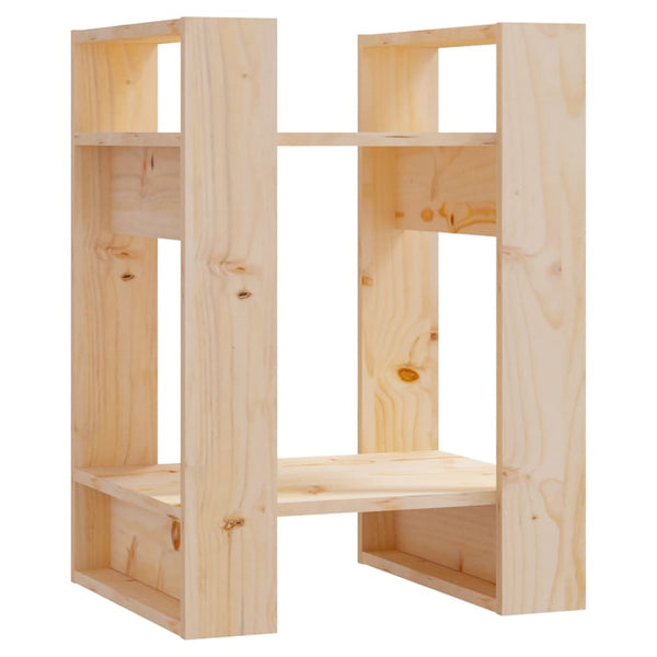 Vidaxl Book Cabinet/Room Divider 41X35x57 Cm Solid Wood Pine Screens & Room Dividers