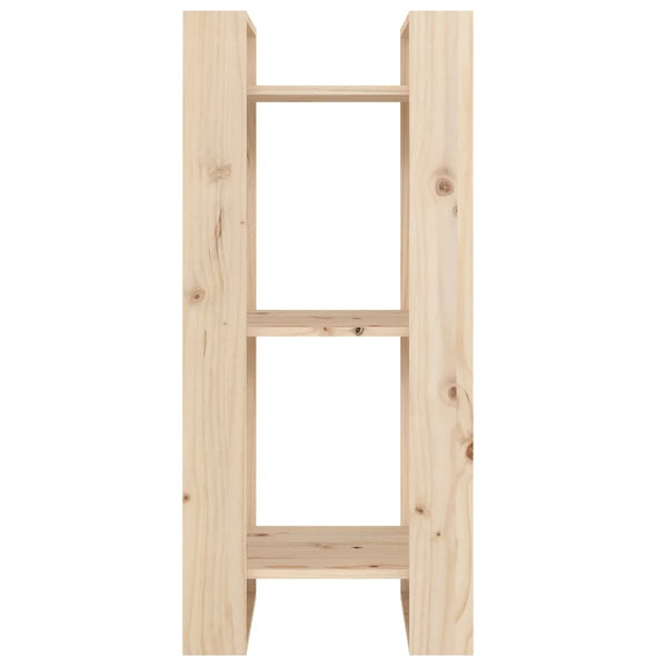Book Cabinet/Room Divider 41X35x91 Cm Solid Wood Pine Bookshelves