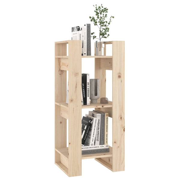 Book Cabinet/Room Divider 41X35x91 Cm Solid Wood Pine Bookshelves