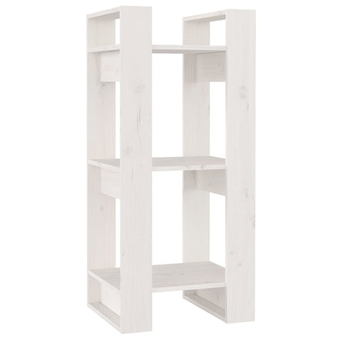 Book Cabinet/Room Divider White 41X35x91 Cm Solid Wood Pine Bookshelves