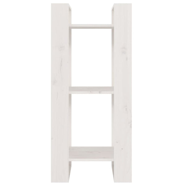 Book Cabinet/Room Divider White 41X35x91 Cm Solid Wood Pine Bookshelves