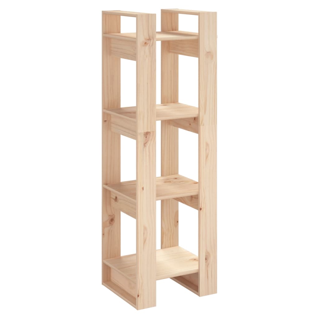 Book Cabinet/Room Divider 41X35x125 Cm Solid Wood Pine Bookshelves