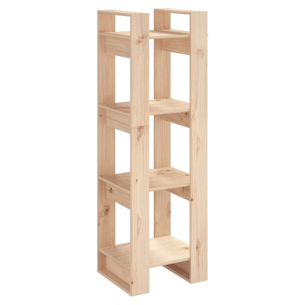 Book Cabinet/Room Divider 41X35x125 Cm Solid Wood Pine Bookshelves