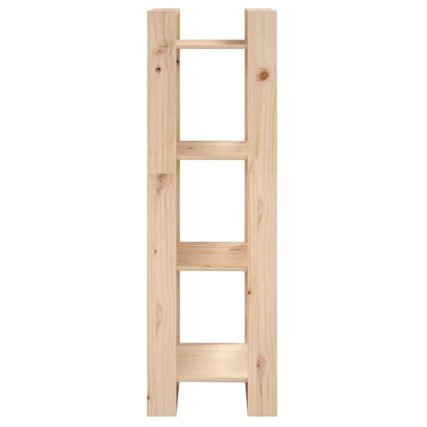 Book Cabinet/Room Divider 41X35x125 Cm Solid Wood Pine Bookshelves