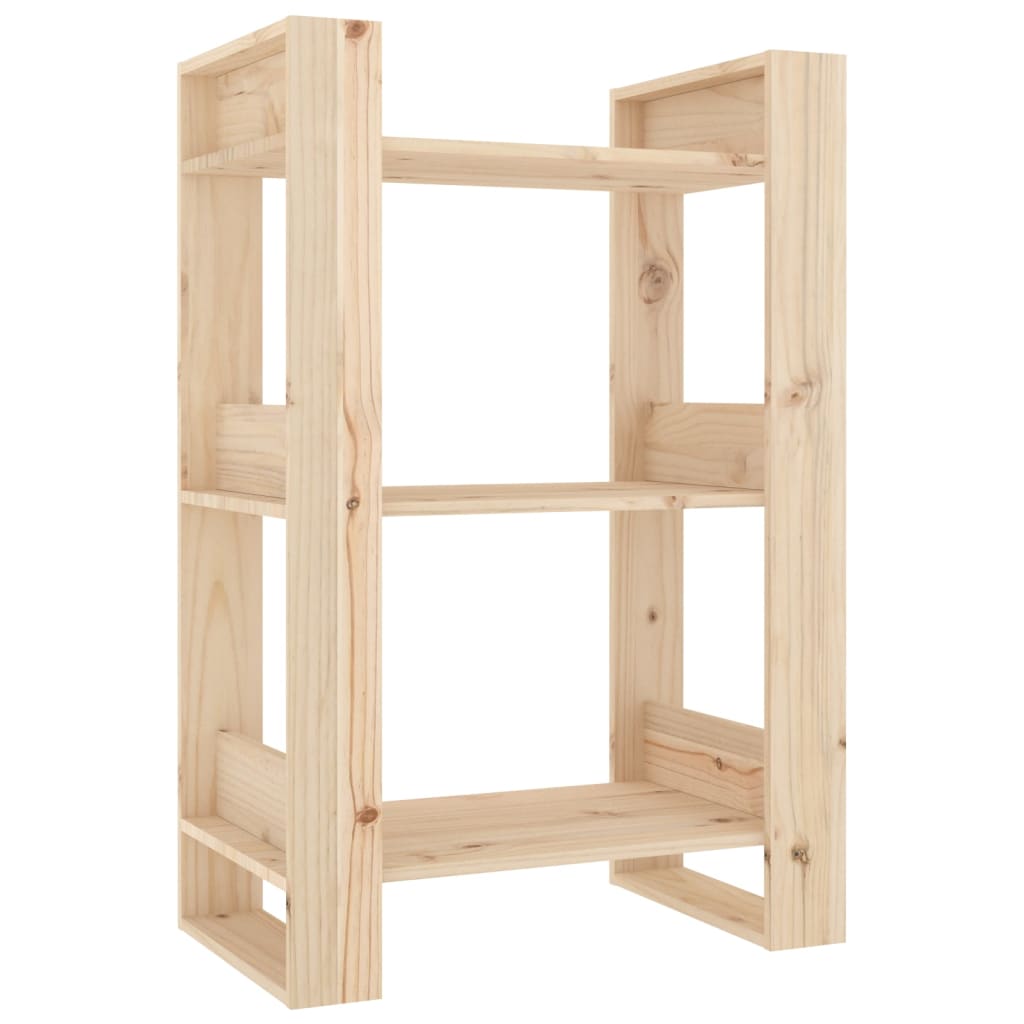 Book Cabinet/Room Divider 60X35x91 Cm Solid Wood Pine Bookshelves