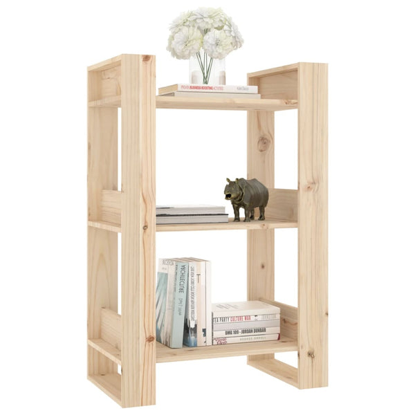 Book Cabinet/Room Divider 60X35x91 Cm Solid Wood Pine Bookshelves