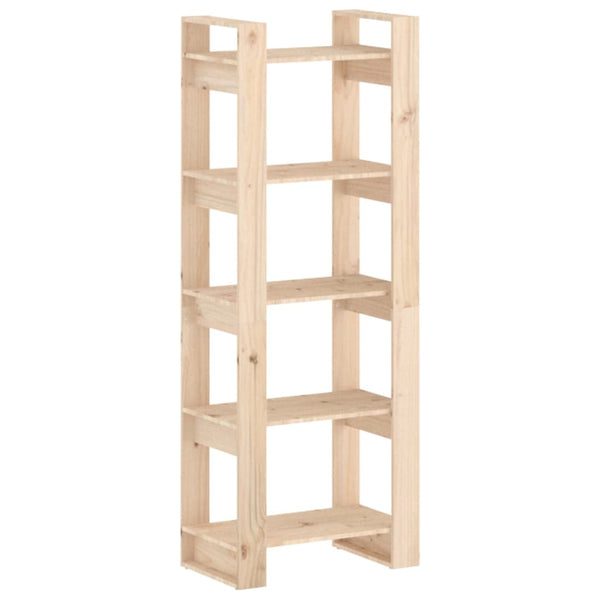 Vidaxl Book Cabinet/Room Divider 60X35x160 Cm Solid Wood Screens & Room Dividers
